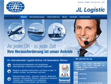 Tablet Screenshot of jl-logistic.de